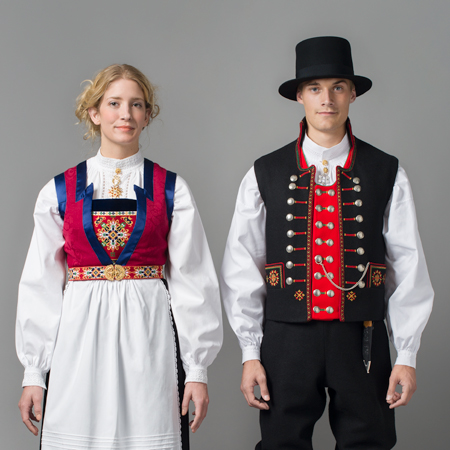 Fana kvinne- og mannsbunad