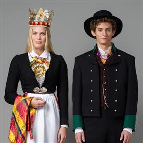 Brudepar fra Vest-Agder