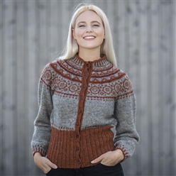 Bilde av Herborg jakken - Redd Barna strikkepakke (L/XL)