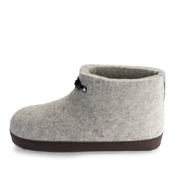 Bilde av Grå tøfler i filt herre- den orginale Haustøffelen