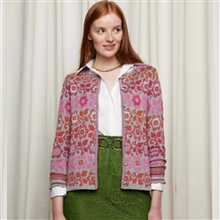 Bilde av Mellomlang jakke, ull/silke, grå