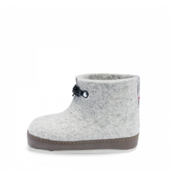 Bilde av Grå tøfler i filt - den originale Haus tøffelen