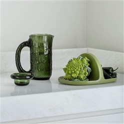 Bilde av SIRKEL telysholder grønn