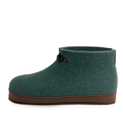 Bilde av SJØGRØNN TØFLER I FILT Dame- DEN ORGINALE HAUSTØFFELEN