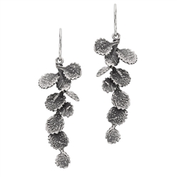 Bilde av Løv ørepynt krok, oksidert