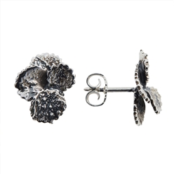 Bilde av Løv ørepynt stikk 4 blad, oksidert