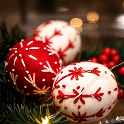 Bilde av Julekule hvit