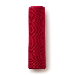 Bilde av Løper Festremsa Strandråg bordeaux/rød, 23x100 cm