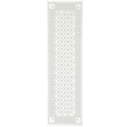 Bilde av Løper Åttebladrose  50x150 cm beige