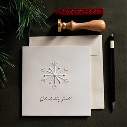 Bilde av Julekort snøkrystall