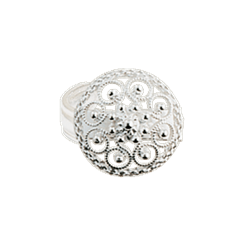 Bilde av Bunadsring filigran, kvit