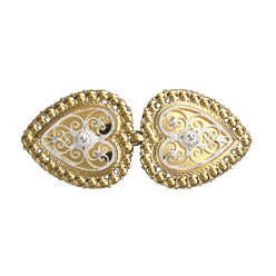 Bilde av Capespenne med kruser, forgylt/kvit