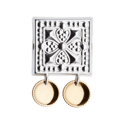 Bilde av Beltestøl med forgylte lauv, kvit