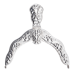 Bilde av Veskelås forsølva, kvit