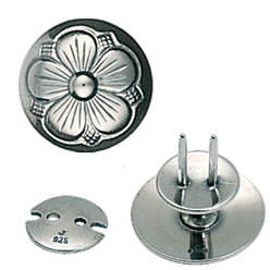 Bilde av Knapp til kniv 17 mm, oksidert