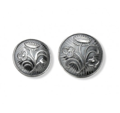 Bilde av Liten knapp, tinn. Nordlandssølv