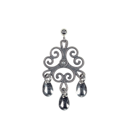 Bilde av Ørepynt stor m/skåler, oksidert