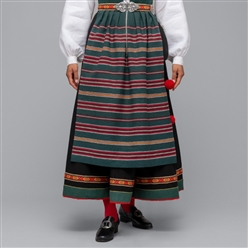 Bilde av Materialpakke vevd forkle til Vestfold Husflidslags kvinnebunad 56 mod