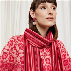 Bilde av Ann Mari skjerf burgunder