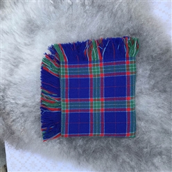 Bilde av Ullsjal i kamgarn blå