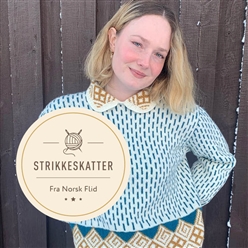 Bilde av Strikkeskatt  nr. 318 genser med krage