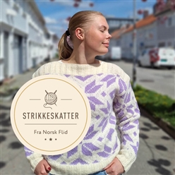 Bilde av Strikkeskatt Genser med store stjerner, nr. 895