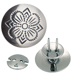 Bilde av Knapp 19 mm til kniv, oksidert