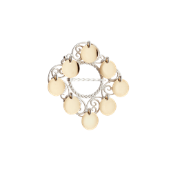 Bilde av Sølje Nordland, kvit/forgylt