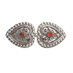 Bilde av Capespenne med raud stein, oksidert