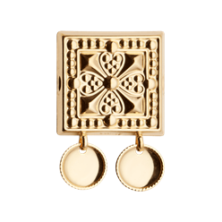 Bilde av Beltestøl med trådkantlauv, forgylt