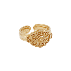 Bilde av Bunadsring med krus, forgylt