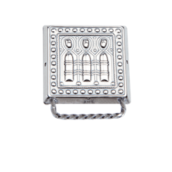 Bilde av Veskestøl liten med lang hempe, oksidert