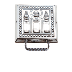 Bilde av Veskestøl stor med kort hempe, oksidert