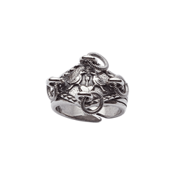 Bilde av Bunadsring liten kjærleiksring, oksidert