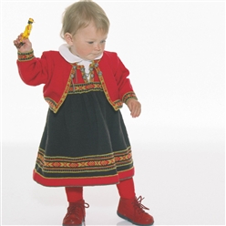 Bilde av STRIKKEPAKKE BUNADSKJOLE OG JAKKE, VESTFOLD 1956 