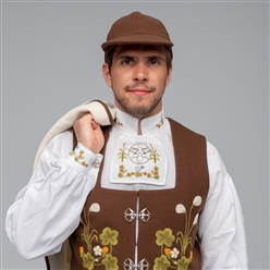 Bilde av MATERIALPAKKE SKJORTE TIL SENJA FESTDRAKT FOR HERRE