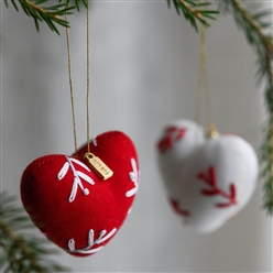 Bilde av Broderte hjerter, 2 pk