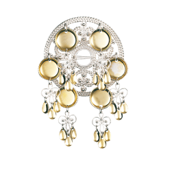 Bilde av Sølve kvit/forgylt