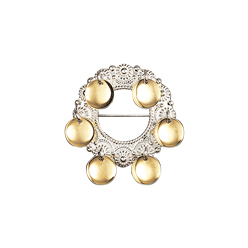 Bilde av Sølje, kvit/forgylt