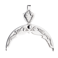 Bilde av Veskelås forsølva, kvit