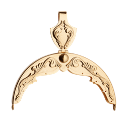 Bilde av Veskelås forsølva, forgylt