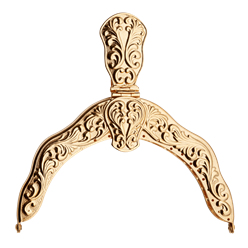 Bilde av Veskelås forsølva, forgylt