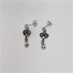 Bilde av ØREPYNT MINI, OKSIDERT, NORDLANDSSØLVET