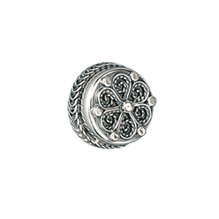 Bilde av Knapp 15 mm med botn, oksidert