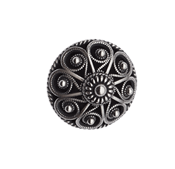 Bilde av Knapp 17 mm med lang hempe, oksidert