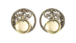 Bilde av Maljer Telemark små filigran med lauv, gamalforgylt