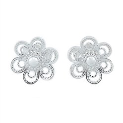 Bilde av Ørepynt 6 blad rose 9311