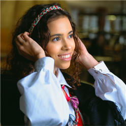 Bilde av Flettet hårbånd til Vest-Agder bunaden