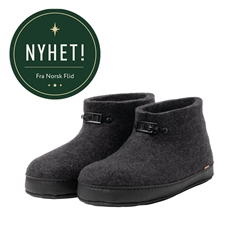 Bilde av Koksgrå tøfler i filt - Den originale Haustøffelen