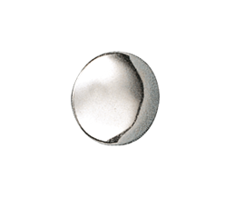 Bilde av Knapp Voss 15 mm glatt med lang hempe, kvit